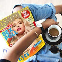 Coffee and fashion magazine Cosmopolitan